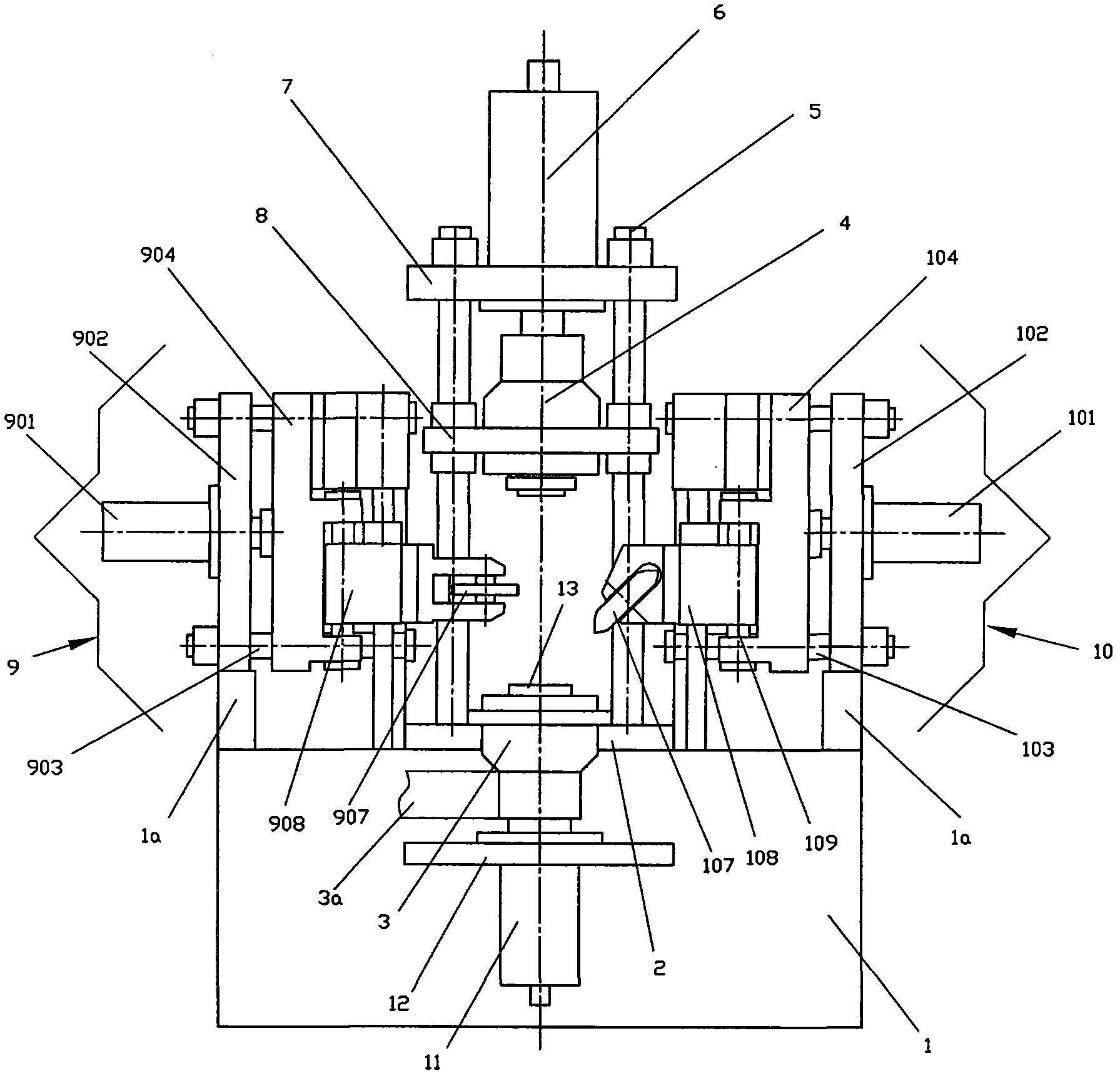Spin forming device with internal and external boss belt pulley