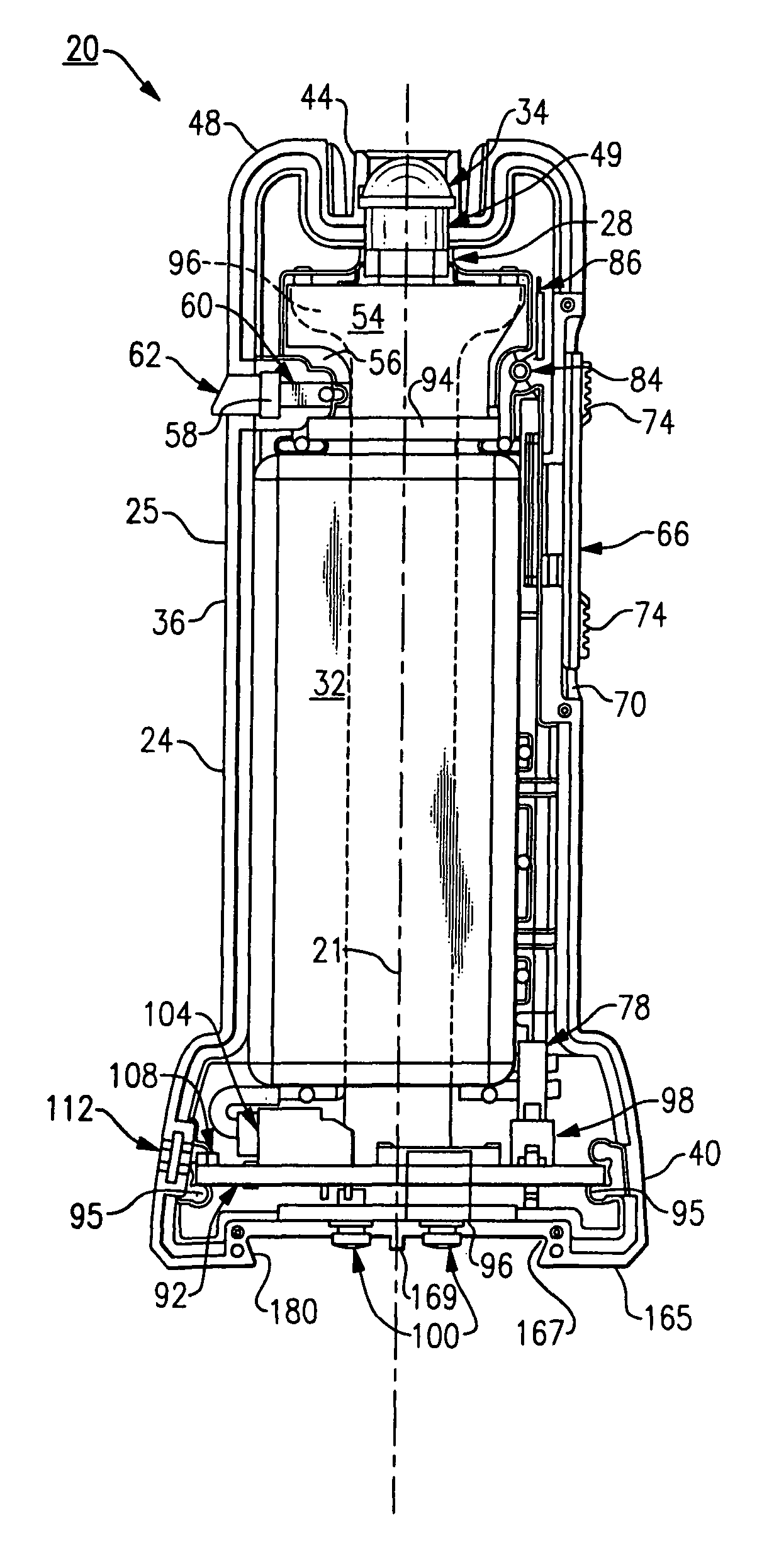 Power connections and interface for compact illuminator assembly