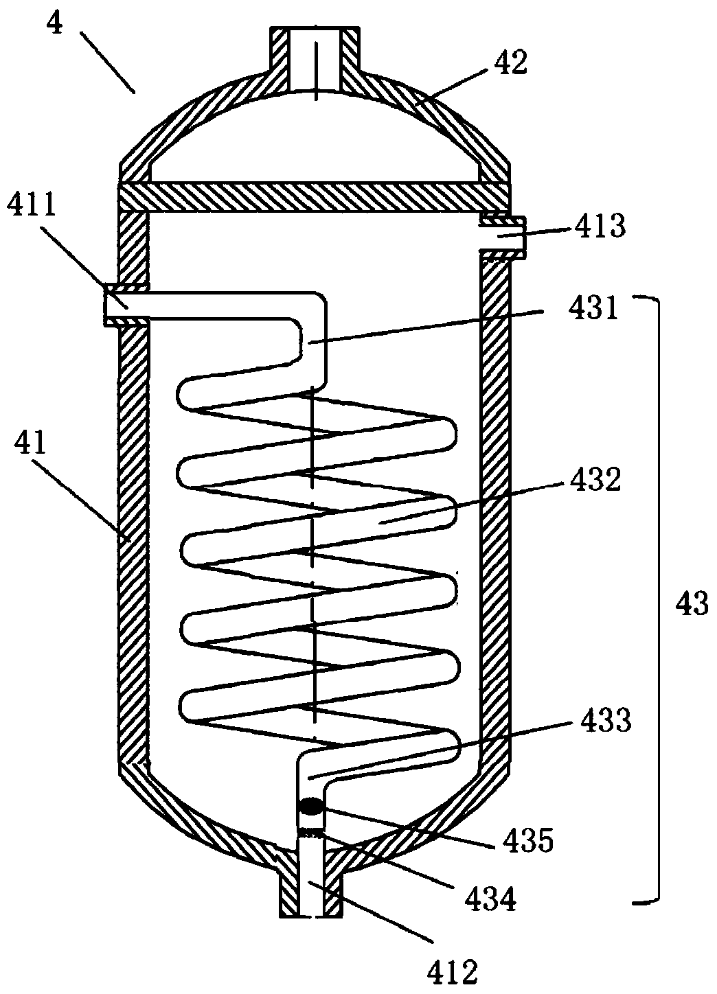 A flax roving supercritical CO2 biological enzyme scouring device and scouring method thereof