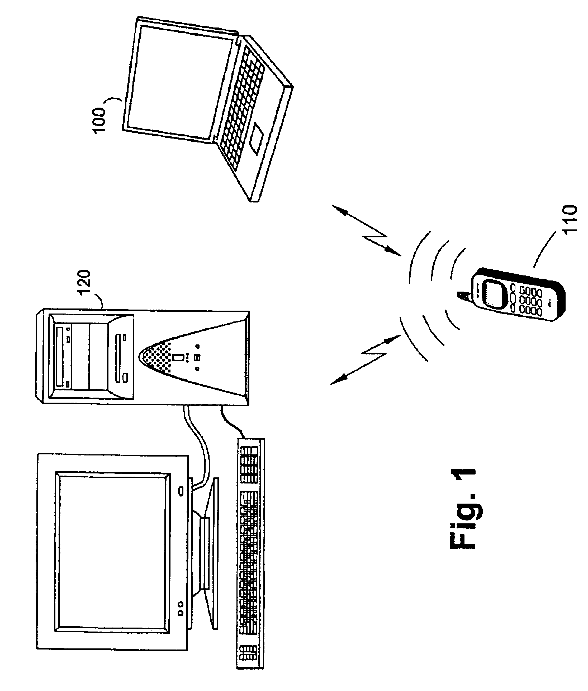 Standardized RF module insert for a portable electronic processing device