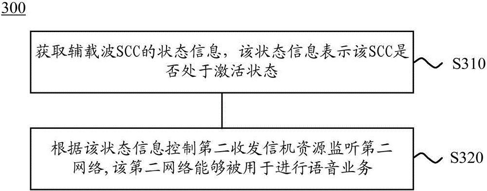 Method used for voice service used of user equipment, use equipment and device