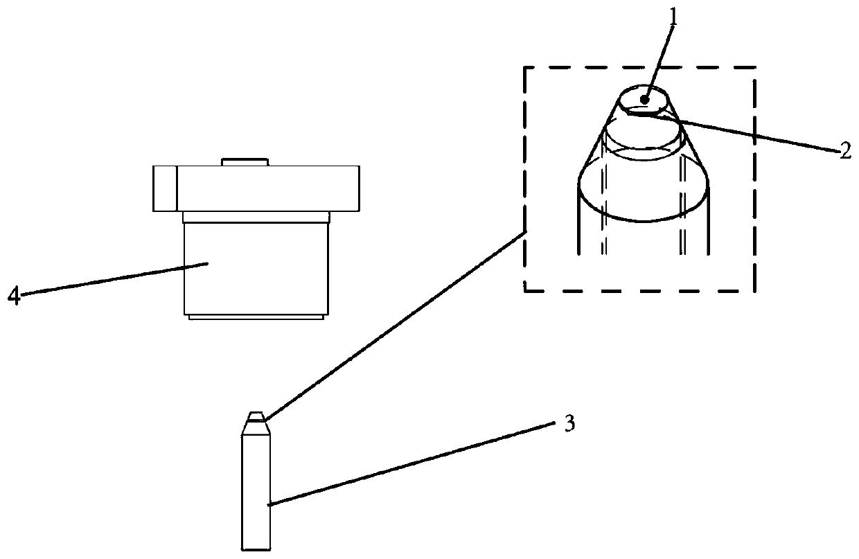 Transmission type optical fiber nanometer microscope desk based on SPR (Surface Plasma Resonance)