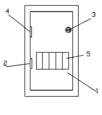 Design method of indoor safety door with door lock on upper side
