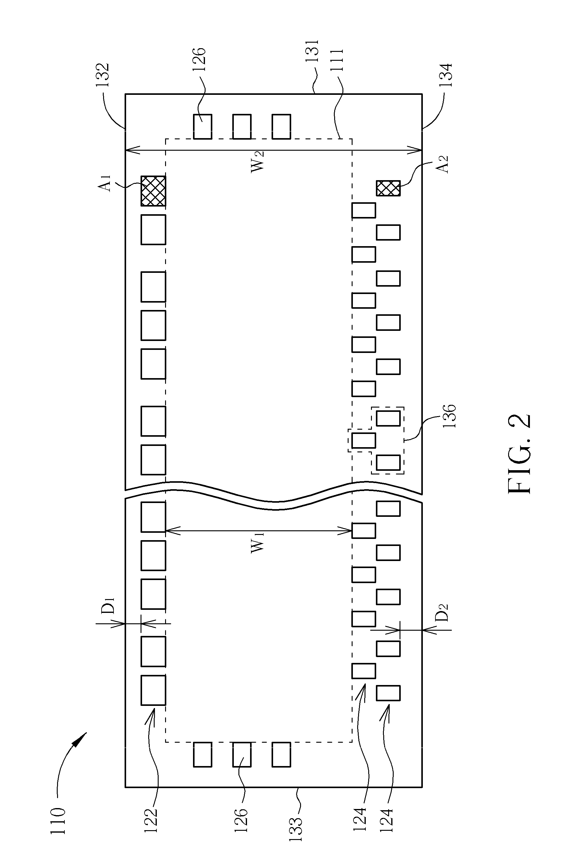 Chip having a driving integrated circuit and liquid crystal display having the same