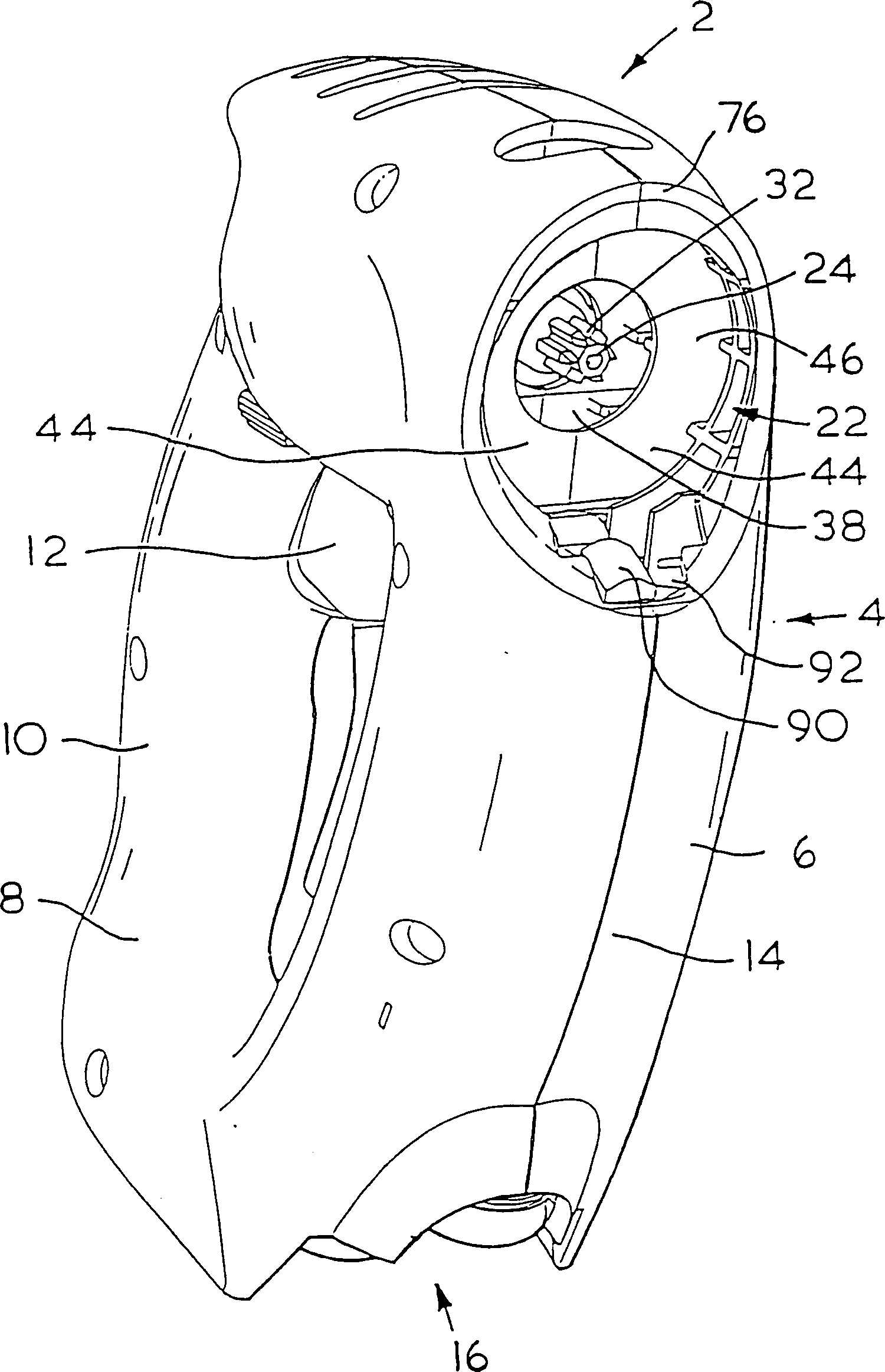 Electric tool with interchangeable tool post