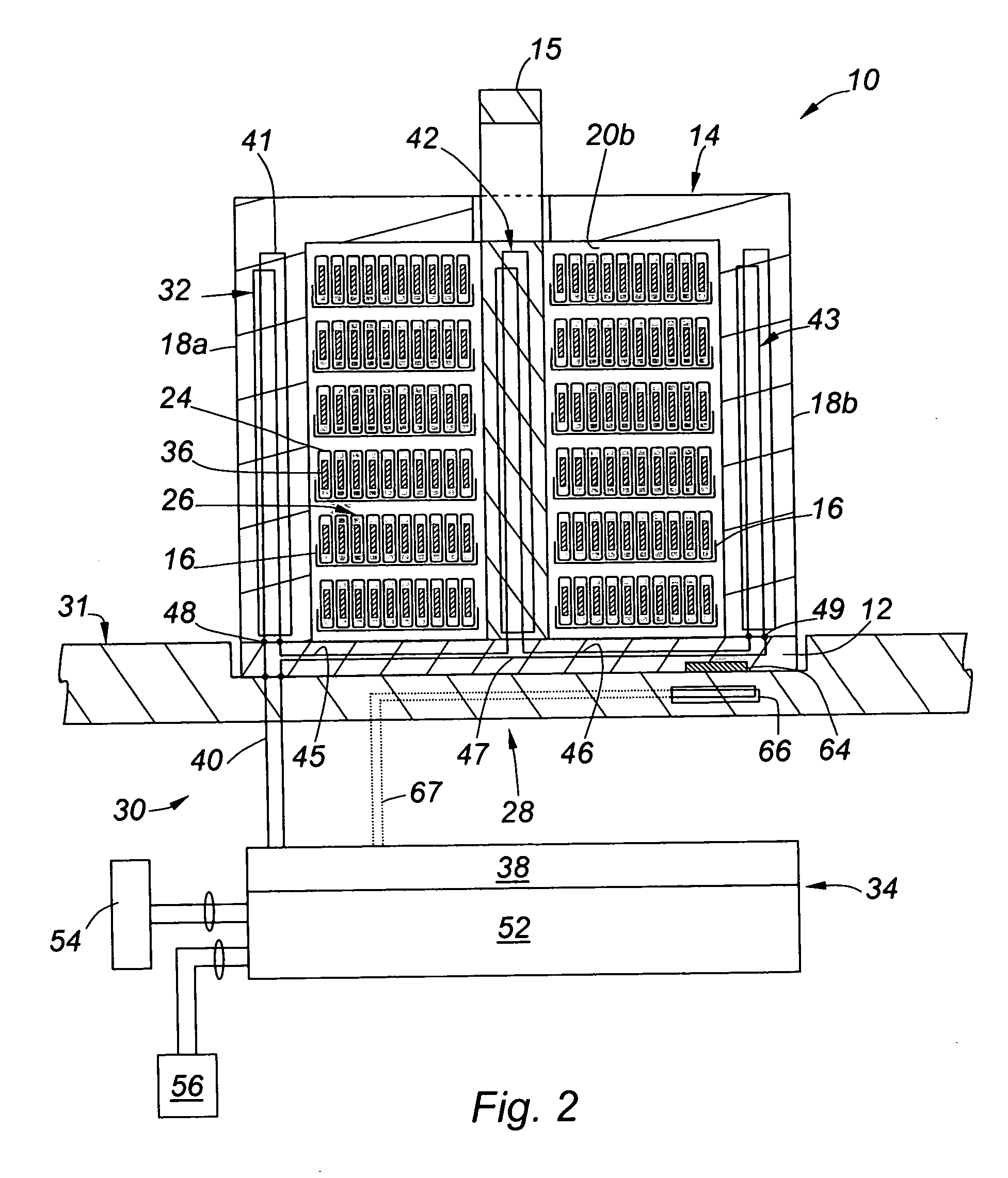 Equipment for transporting chips and chip carrier structure therefor
