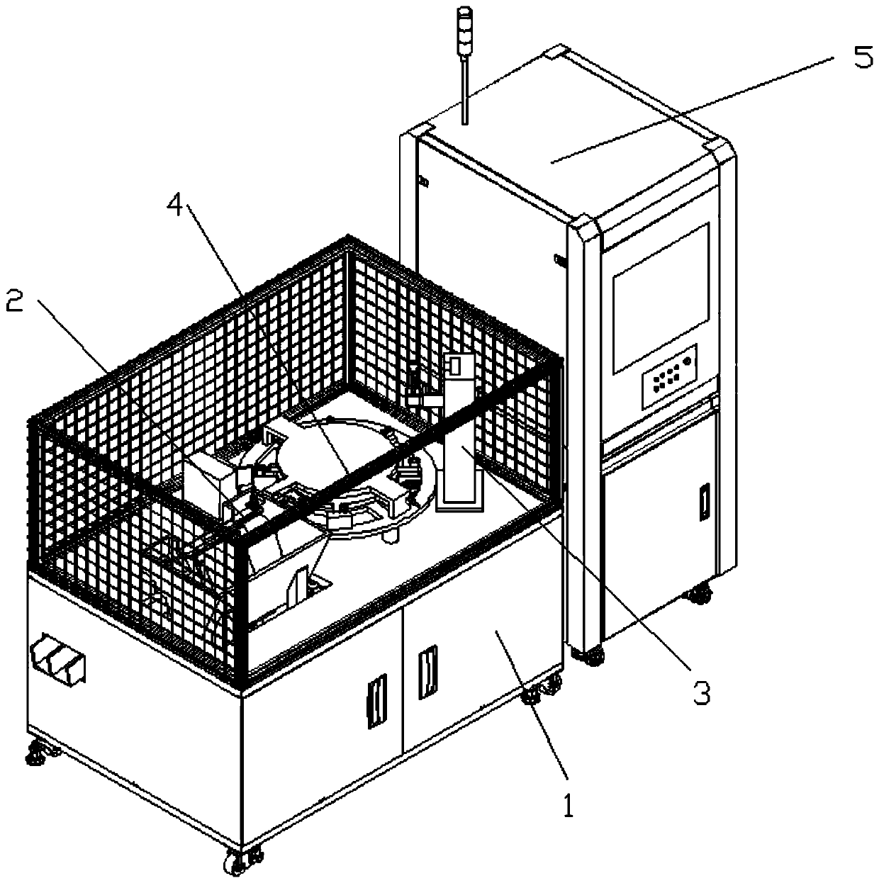 A machine automatic detection device for straight pins