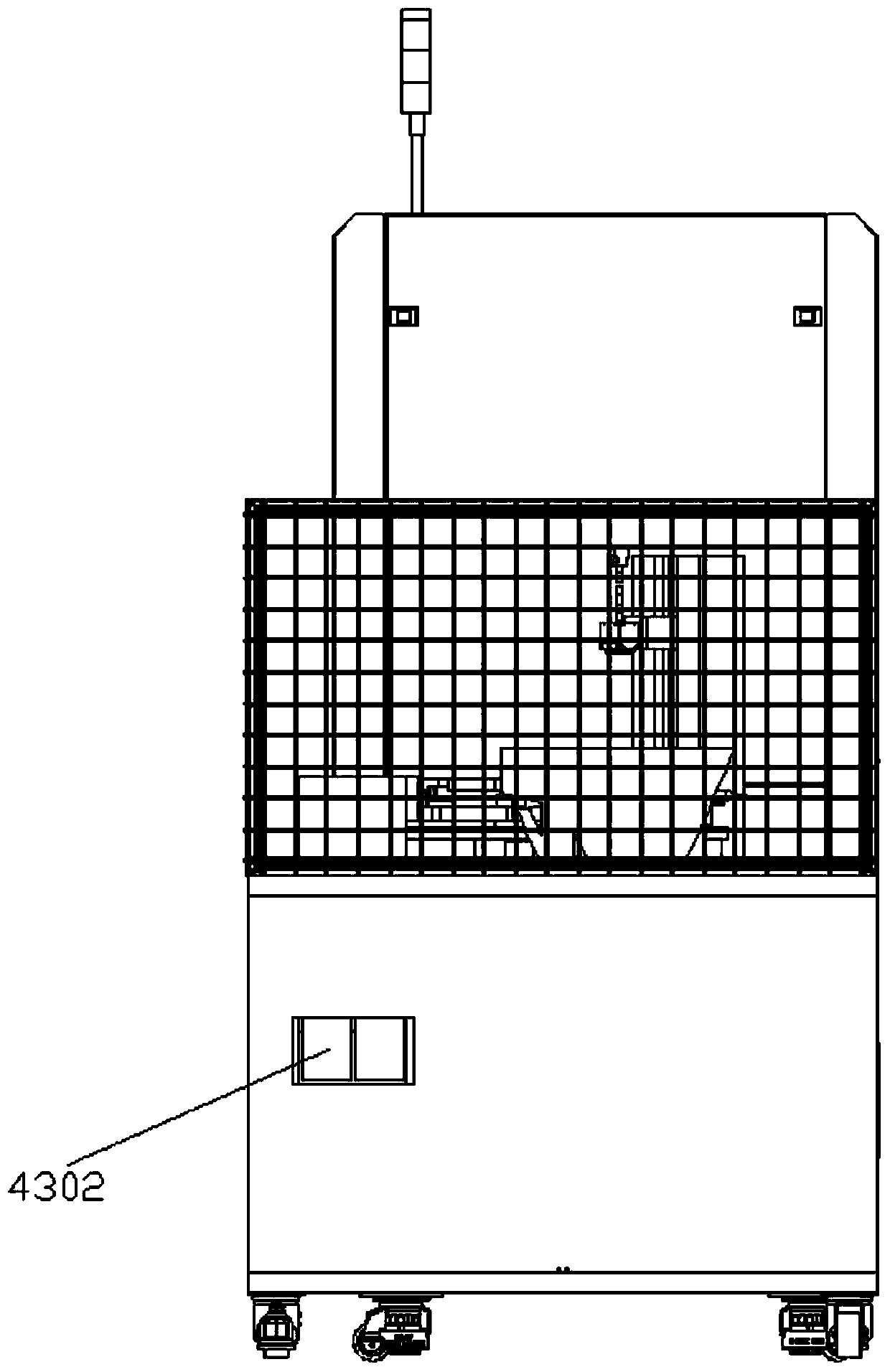 A machine automatic detection device for straight pins