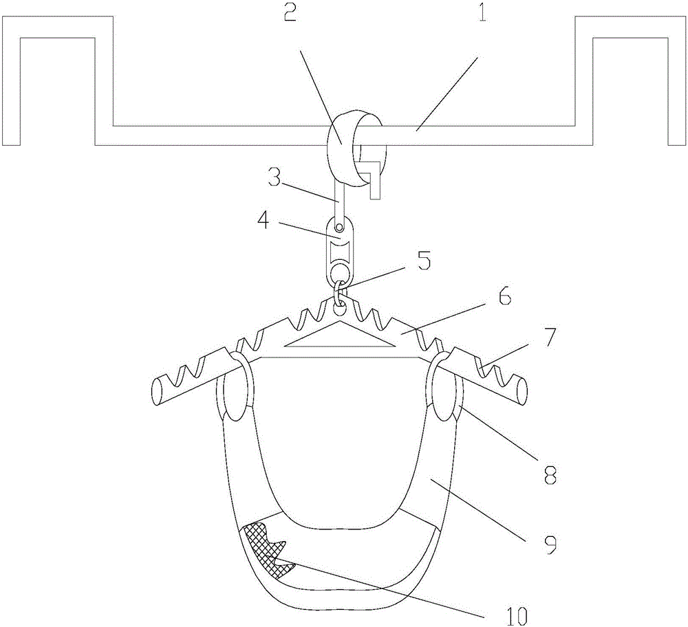 Sliding suspension rack