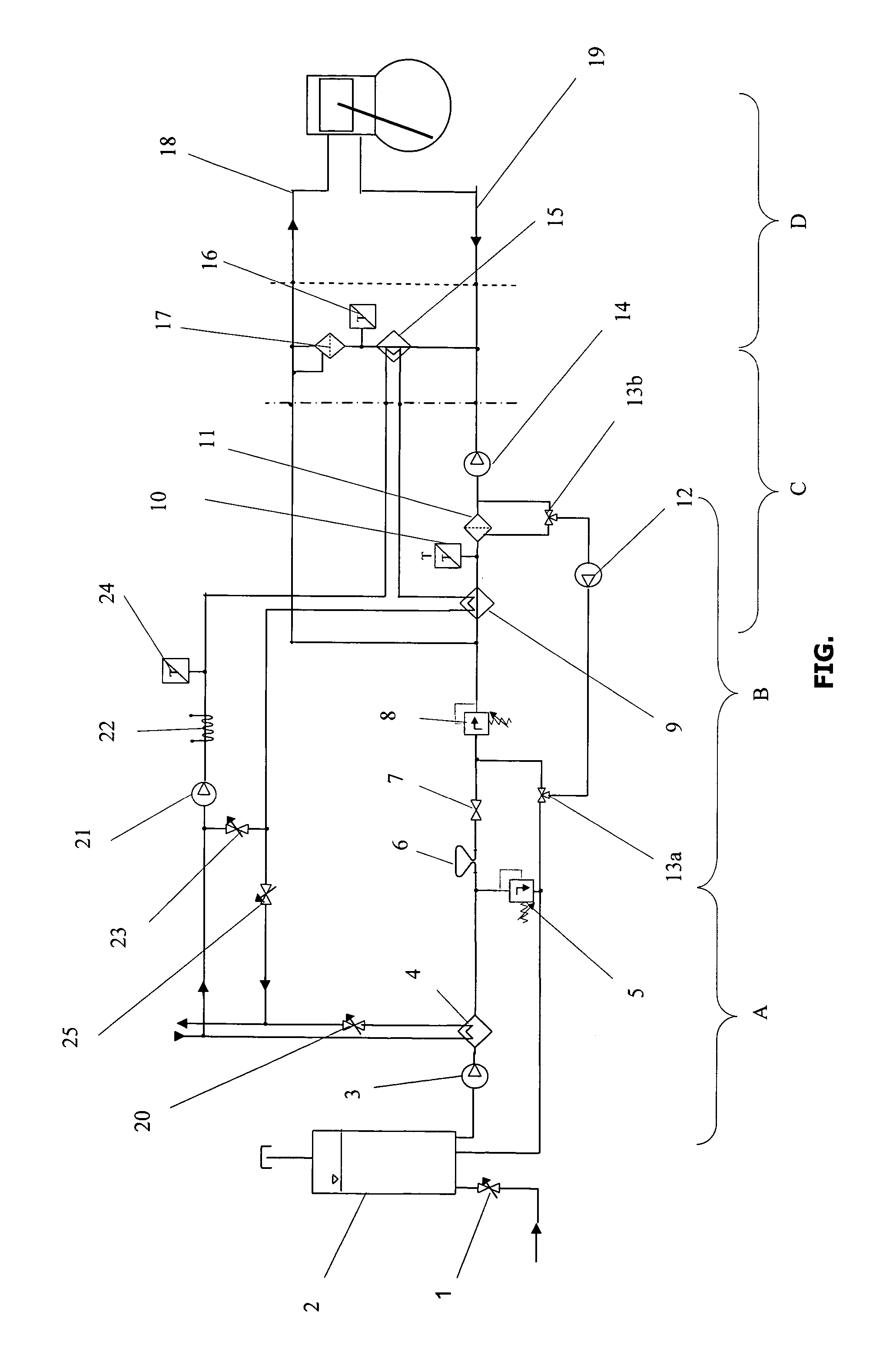 Method for continuous measurement of dynamic fluid consumption