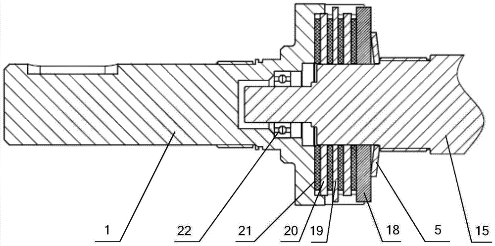 A large load axial tension safety clutch