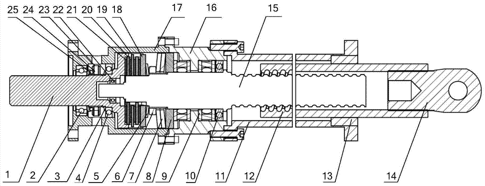 A large load axial tension safety clutch