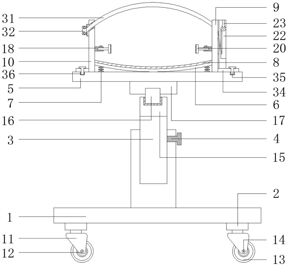 Plastic surgery maxillofacial region fixing device