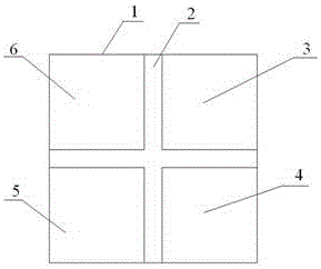 Aligning and balancing part for corners of floor tiles and use method thereof
