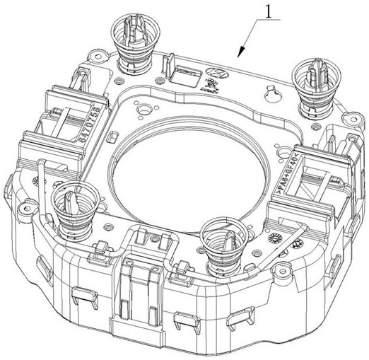 An automatic assembly system for an airbag housing