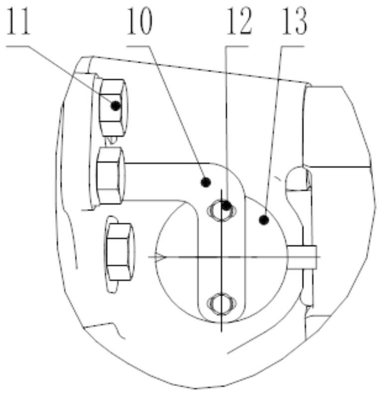 Front axle assembly with steering angle measuring mechanism