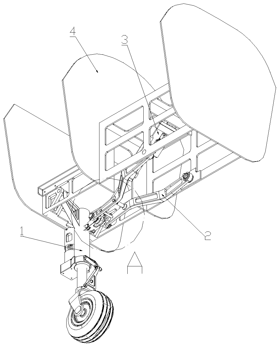 Undercarriage retracting and releasing device