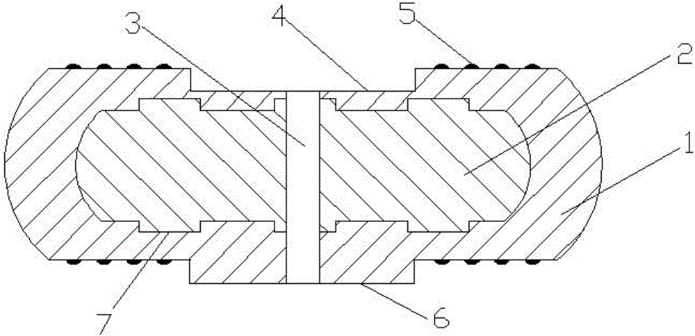 A copper-aluminum interface alloy composite bus bar used in power transmission and distribution equipment