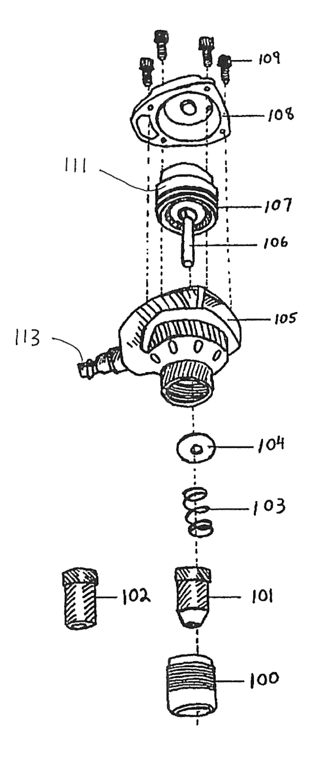 Tapered guide bushing for reciprocating driver and tool incorporating same