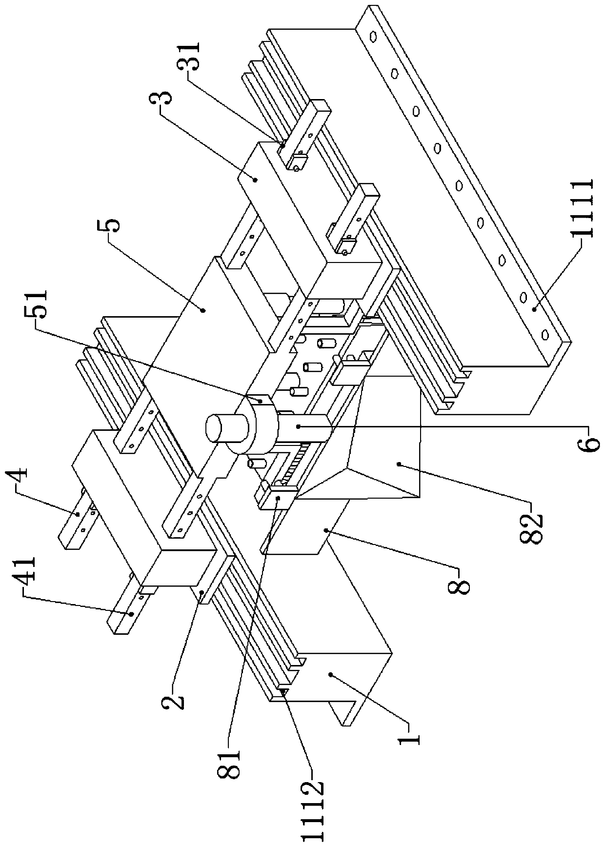 Pavement cement paving device for road and bridge construction