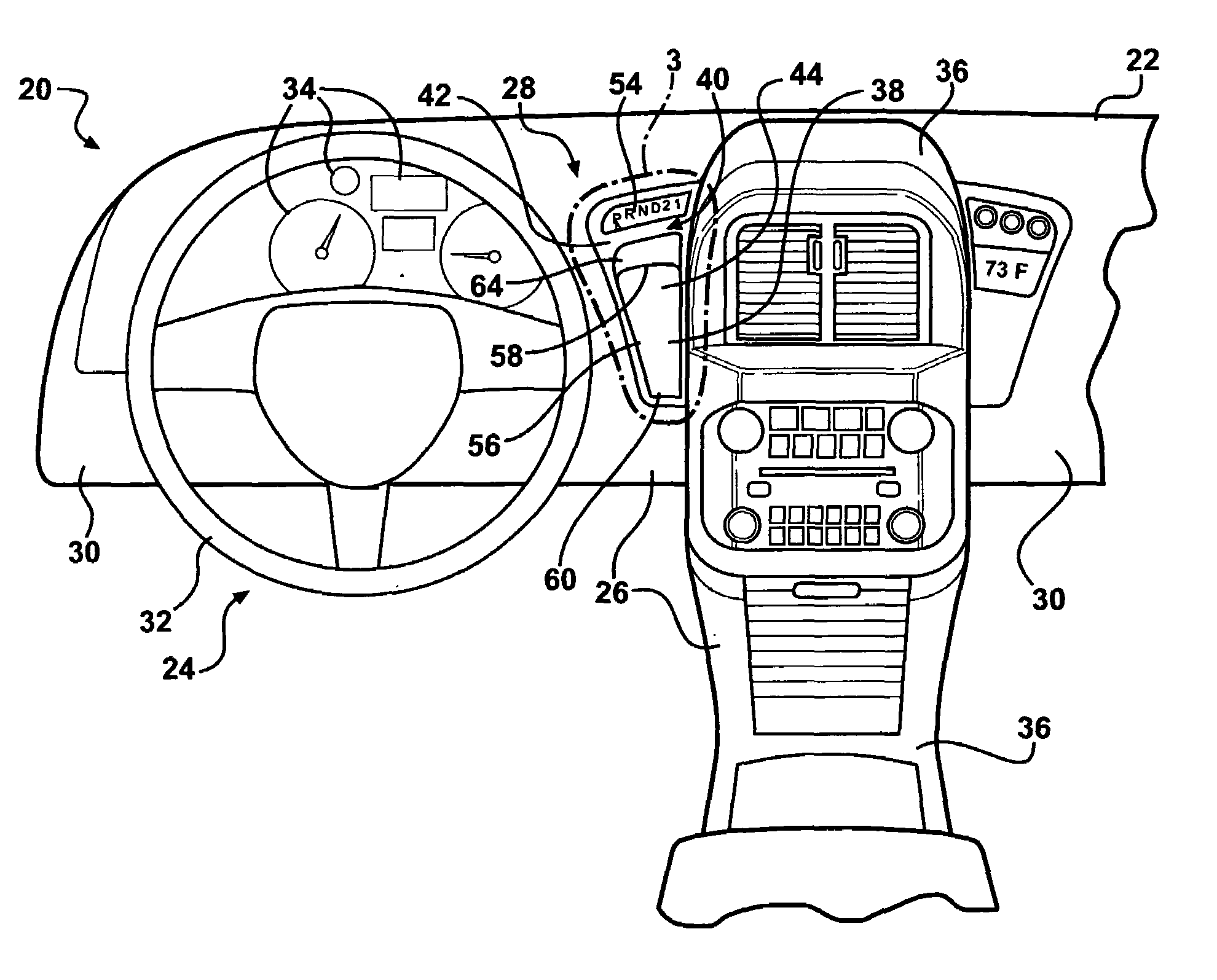 Instrument panel assembly for a vehicle