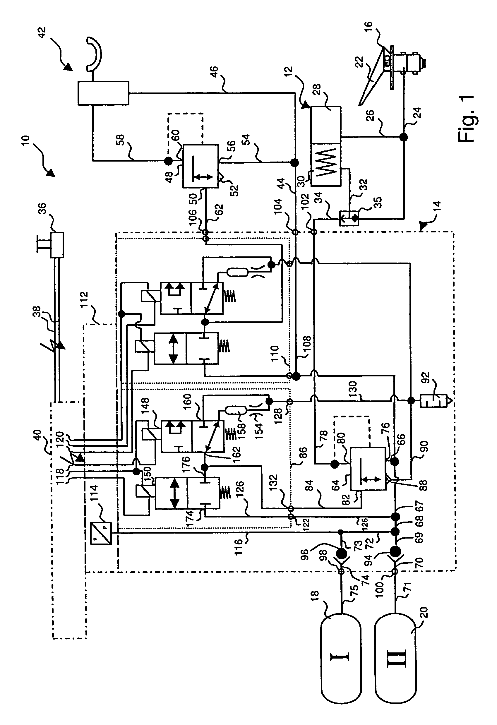 Valve unit for an electro-pneumatic brake control device for controlling a parking brake