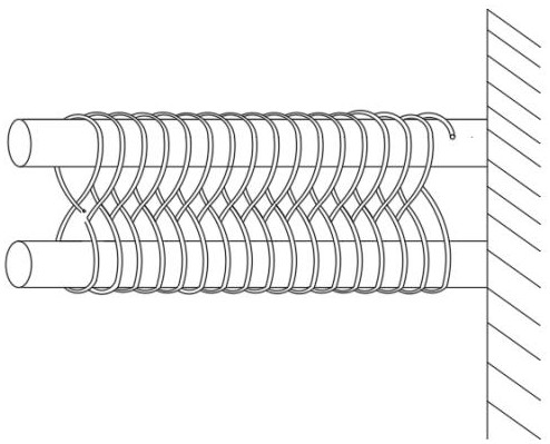 A manufacturing process of an 8-shaped retractable and easy-to-storage charging cable for new energy vehicles