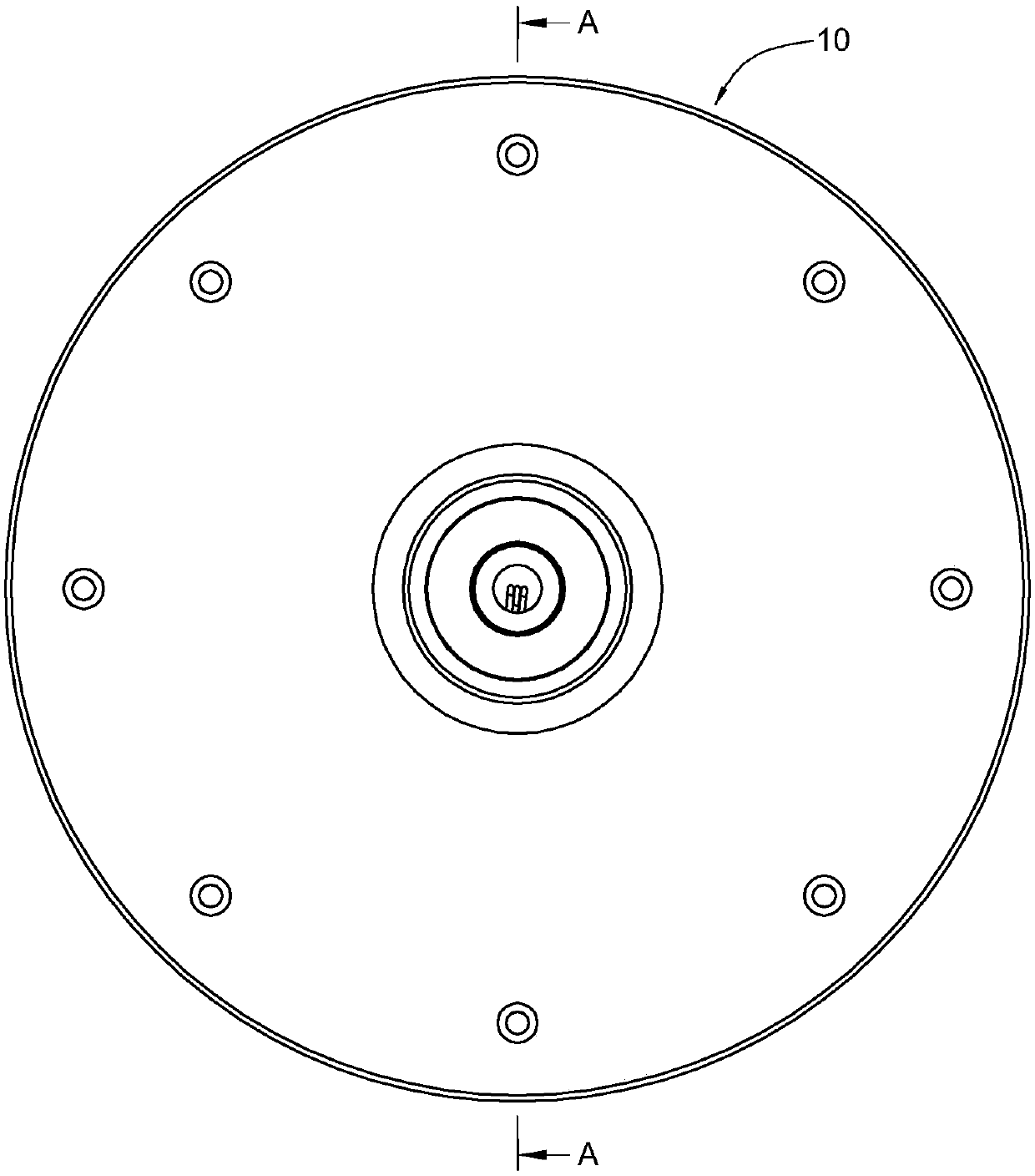 Hub type geared motor