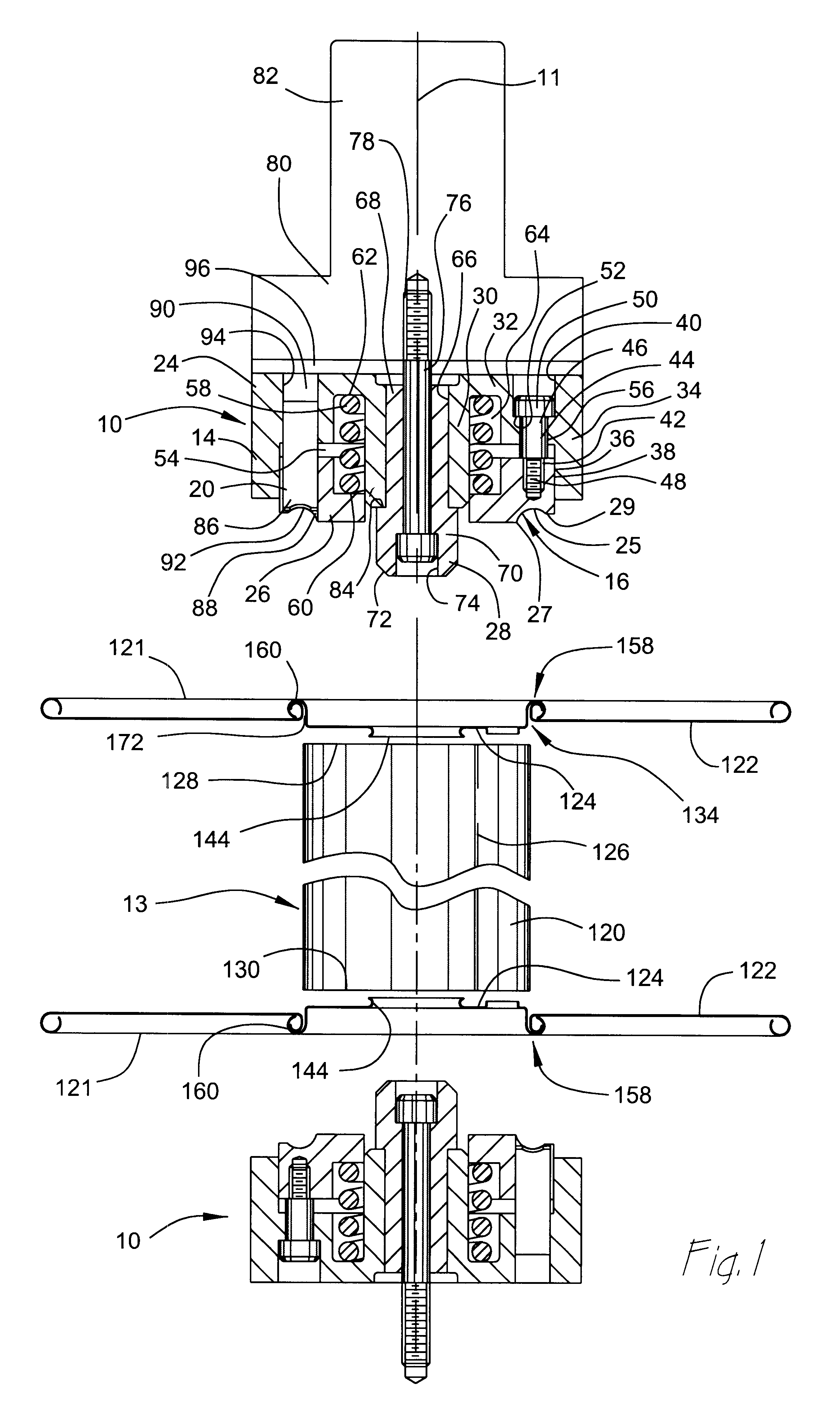 Die for assembling metal spool having high torque transmitting capacity between spool components