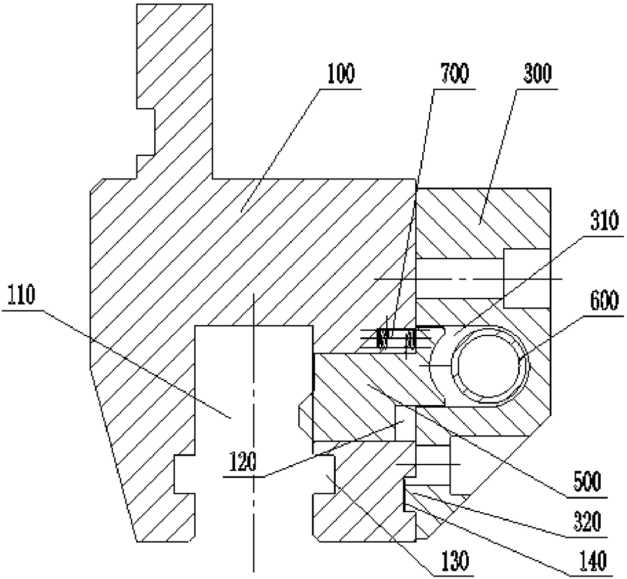 Upper mold quick clamping device and application thereof and application method