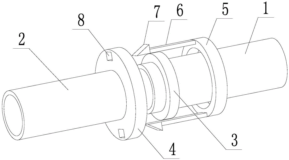 Novel rotary buckle type pipe quick connection joint