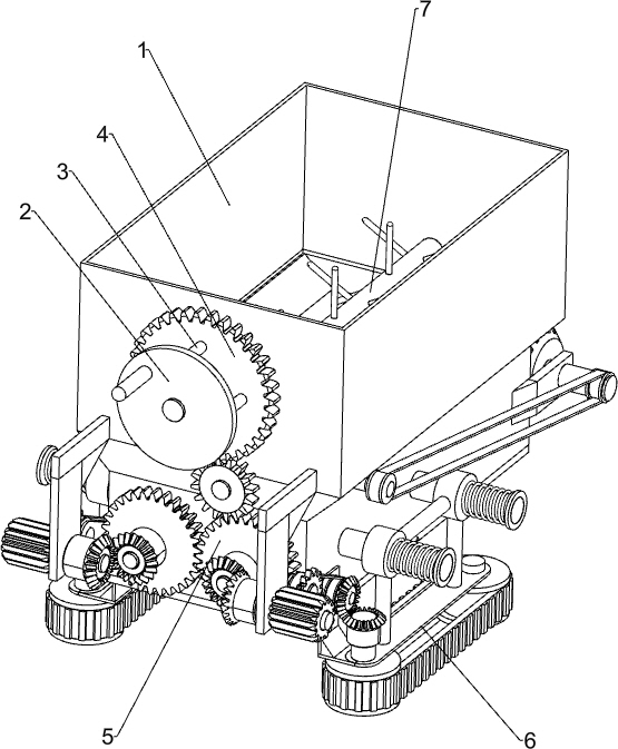 A bedding cement device for building walls