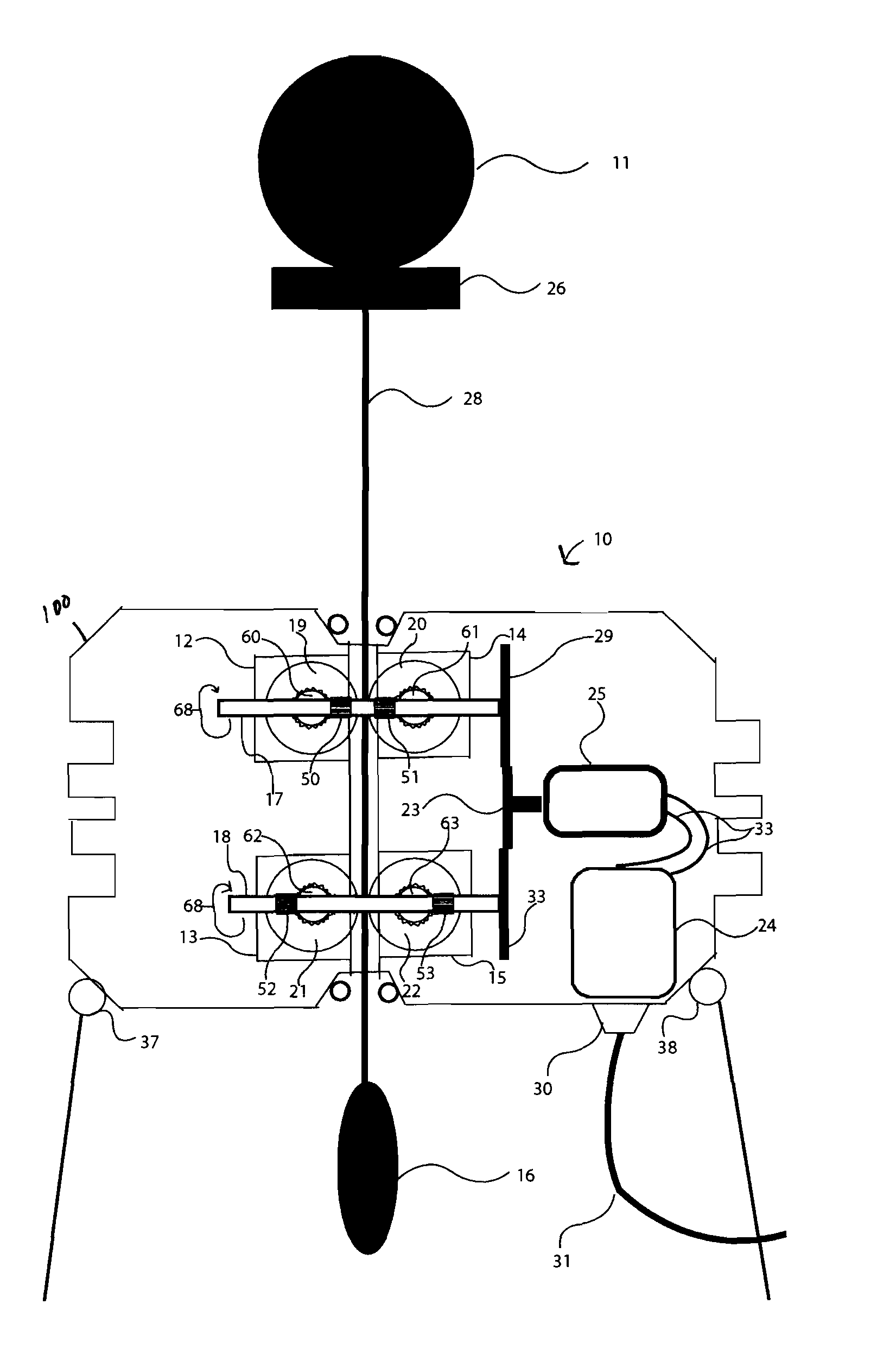 Ocean wave-powered electric generator