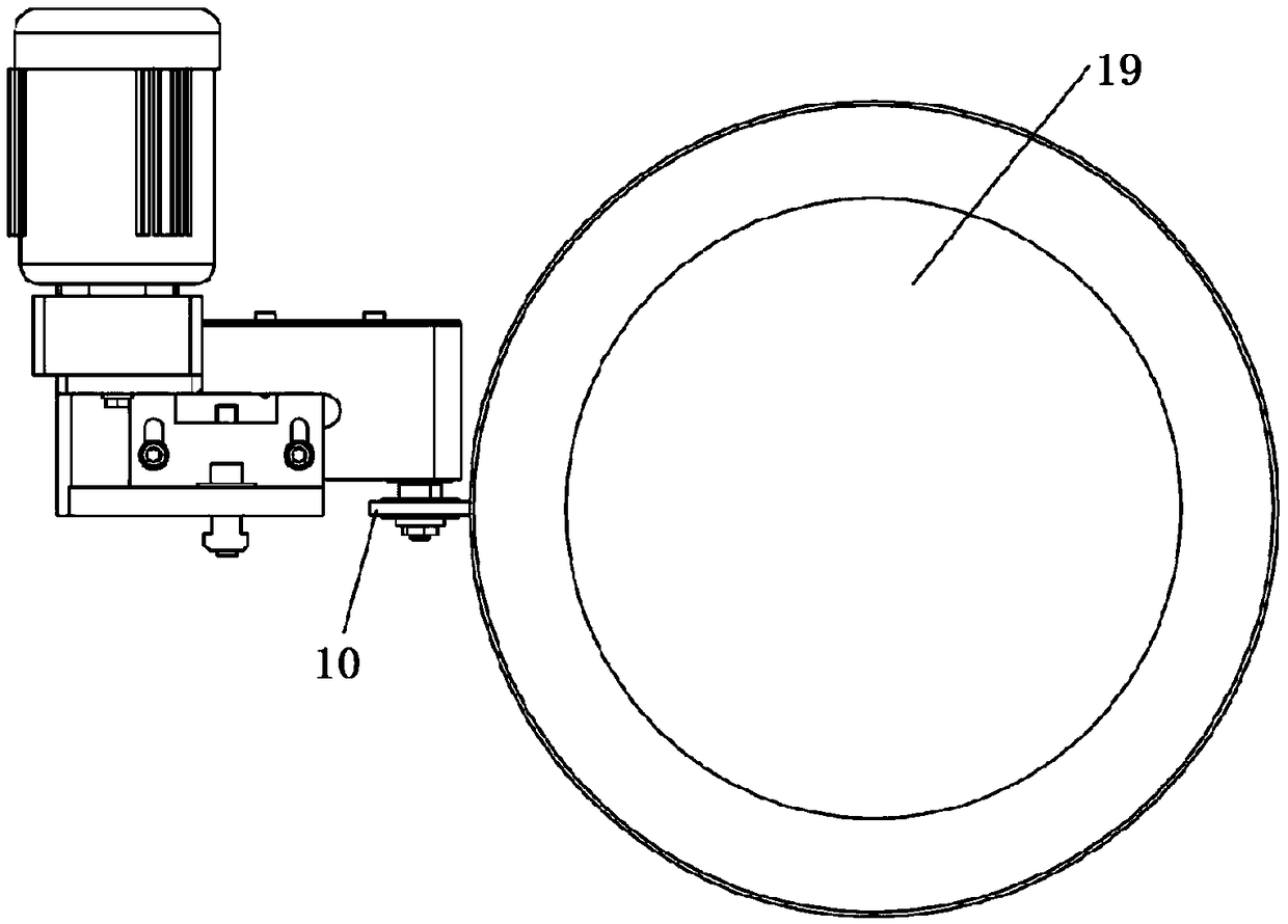 In-situ finishing machine of outline grinding abrasion wheel