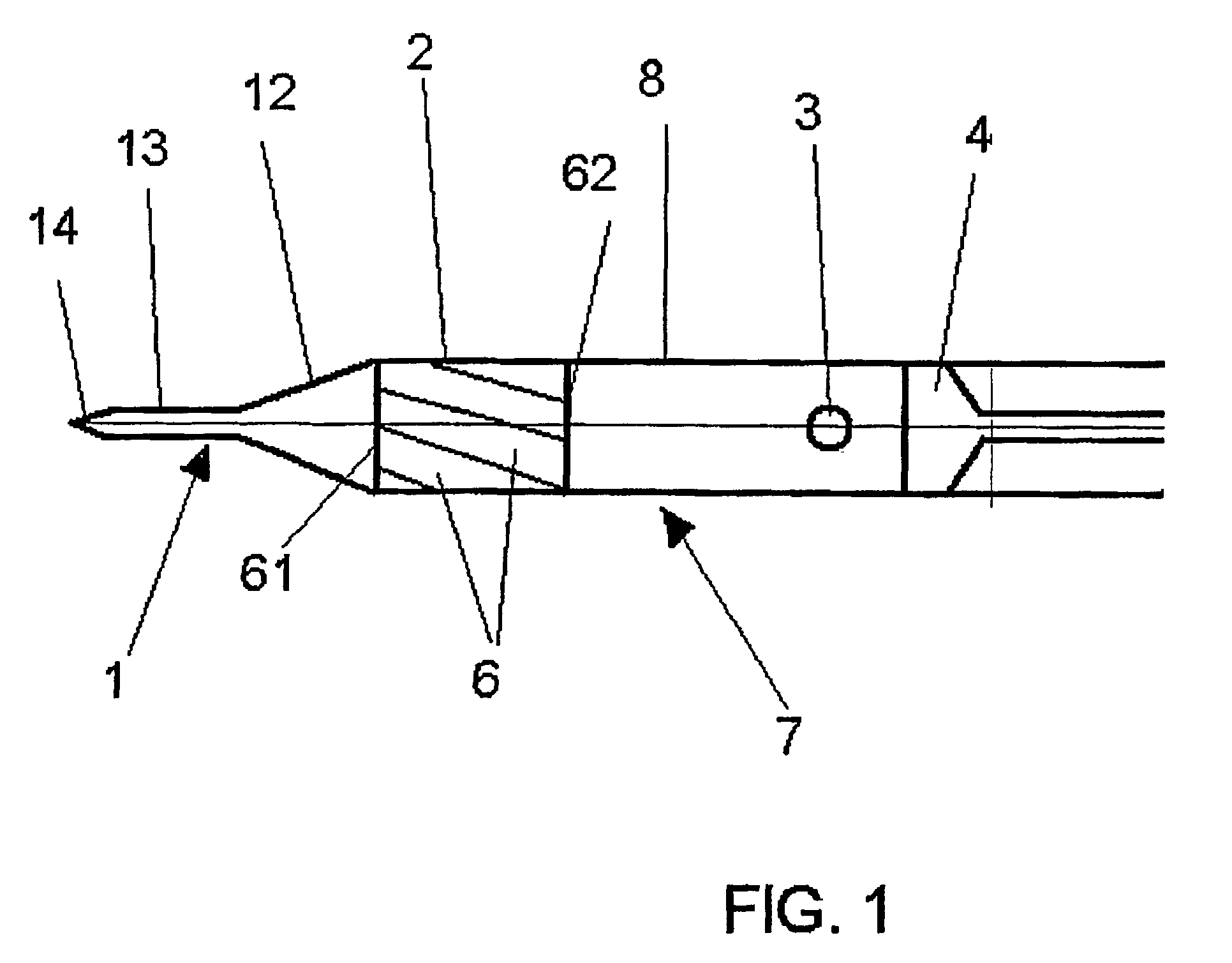 Apparatus for inserting particles into tissue, in particular muscle tissue