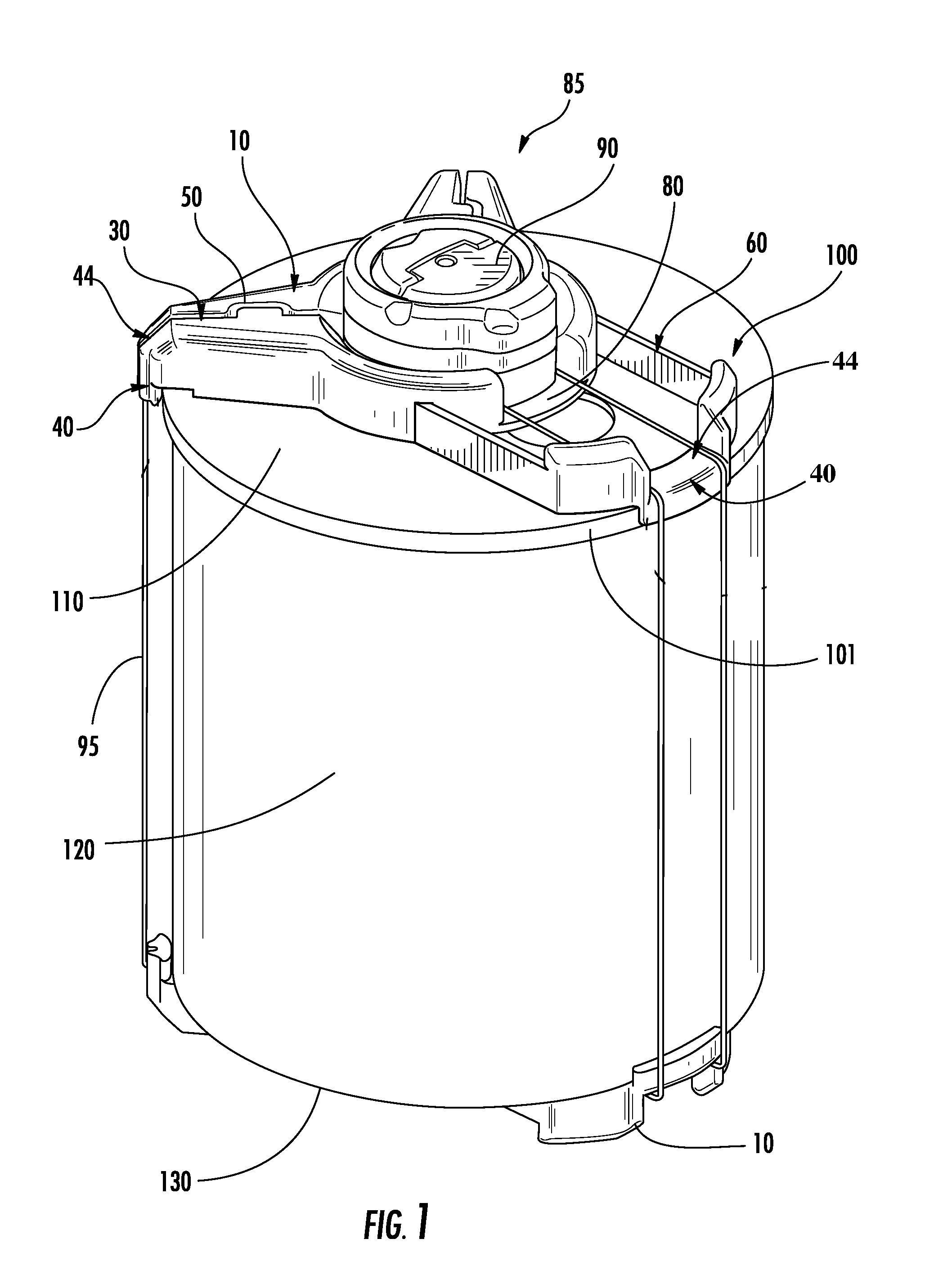 Security assembly for attachment to an object