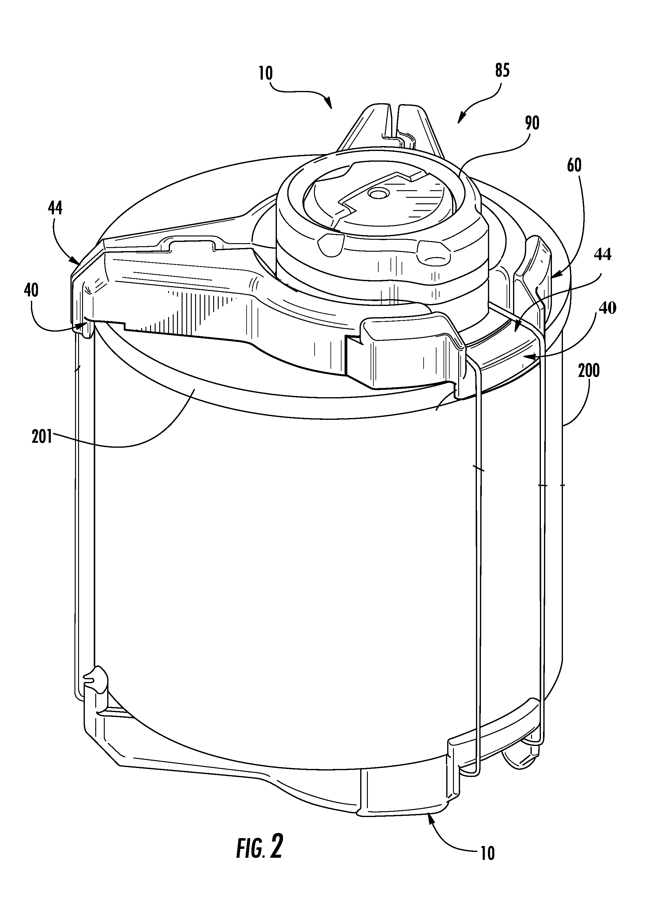 Security assembly for attachment to an object