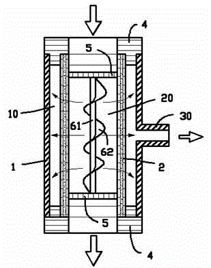 Membrane sewage filtration system