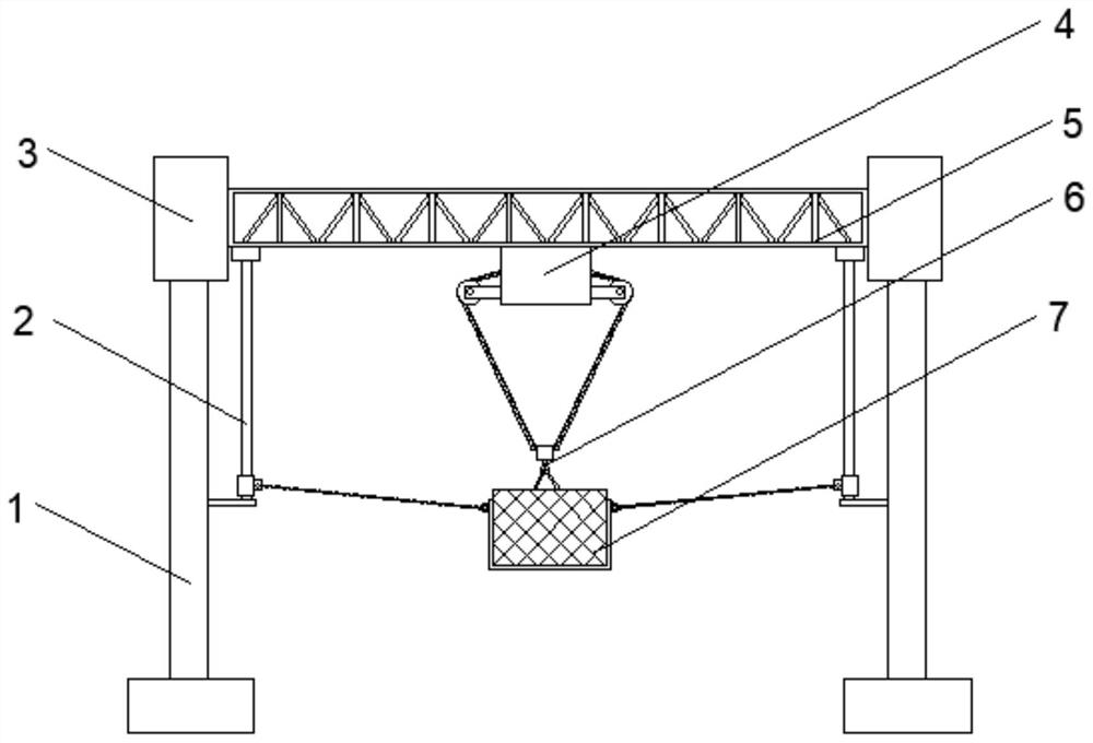 Anti-swing positioning crane
