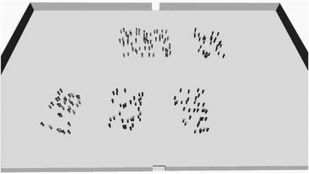 Crowd motion simulation method and system