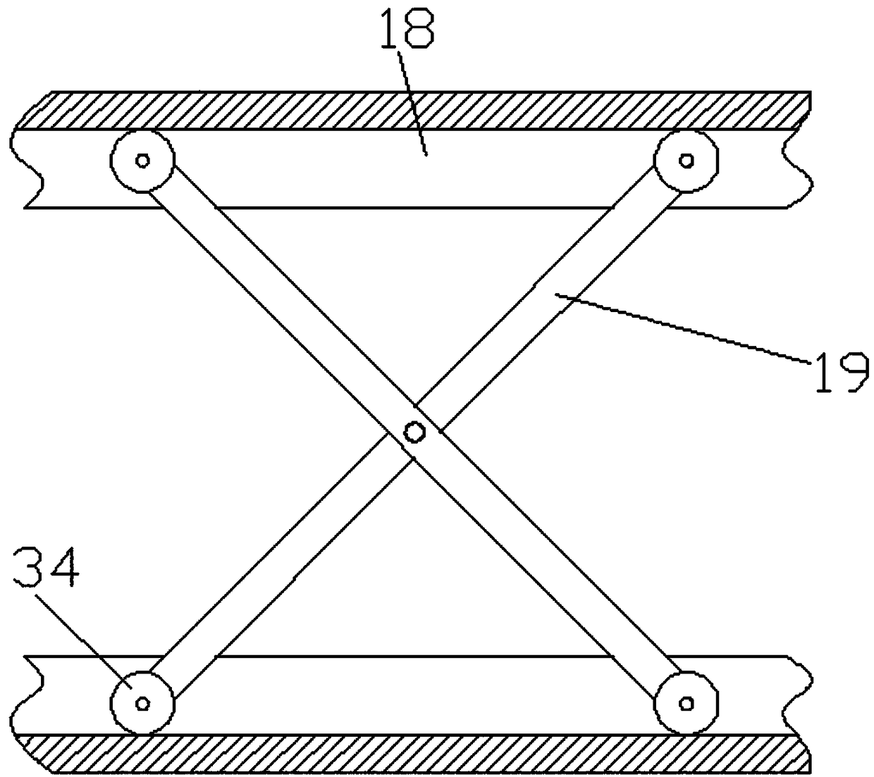 Accounting paper-quality file flattening device