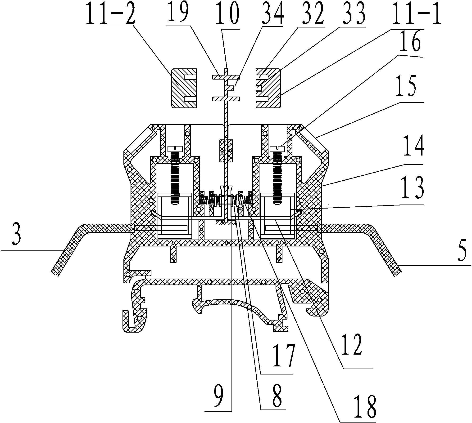 External device for preventing PLC module from being burnt out due to high input voltage