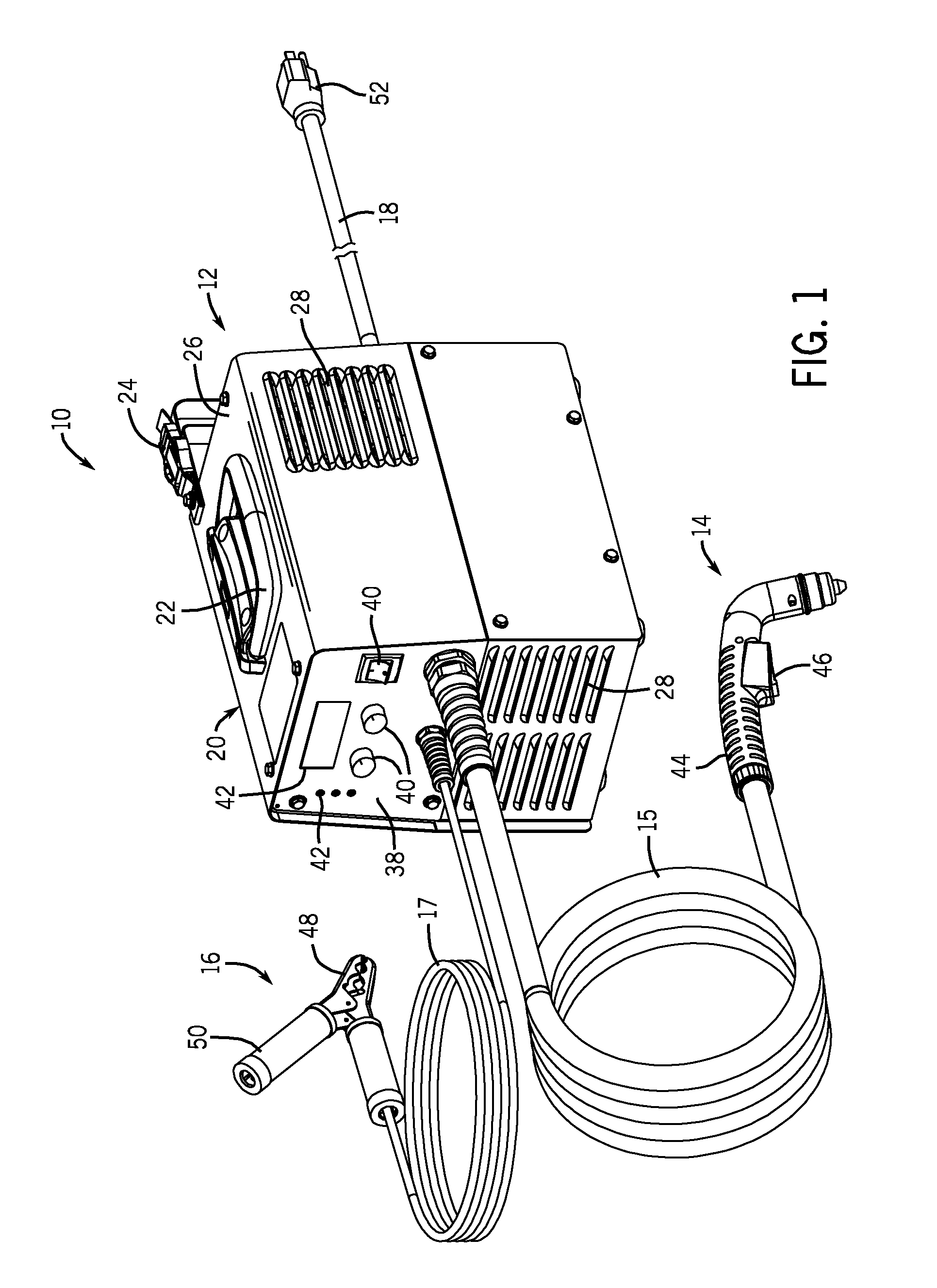 Plasma torch and retaining cap with fast securing threads
