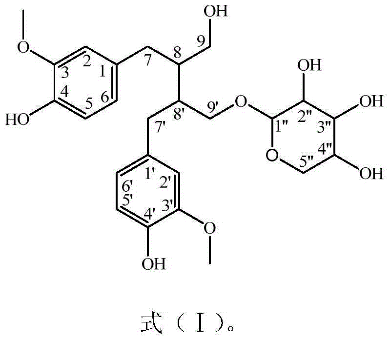Method for preparing secoisolariciresinol 9'-O-beta-xyloside