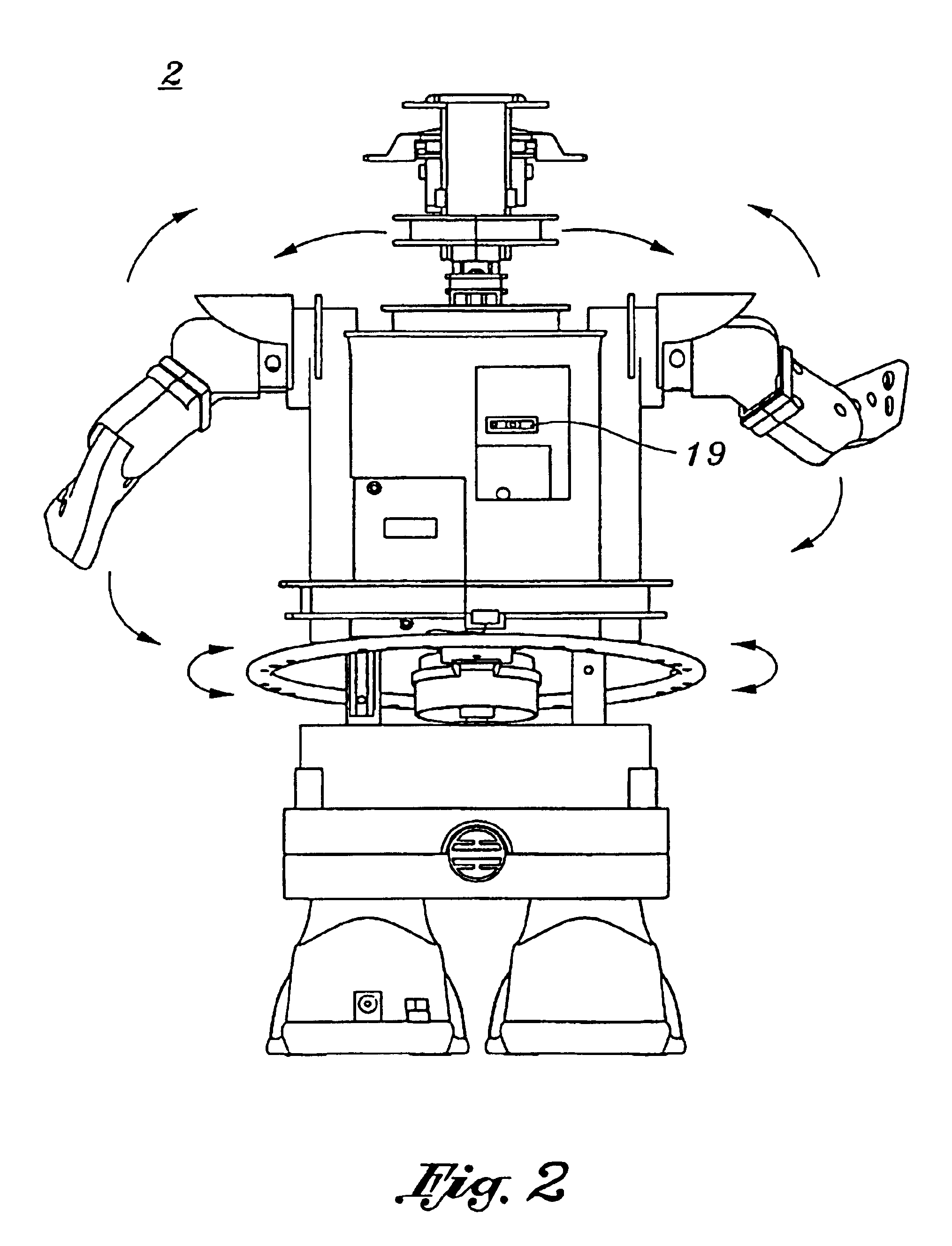 Animation device for head, mouth, arms and body of a toy