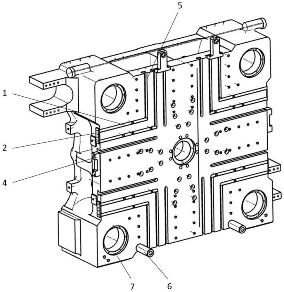 Fixing device for independent rotary table bottom plate and independent rotary table mounting method