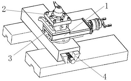 Small lathe rapid transposition tool rest device