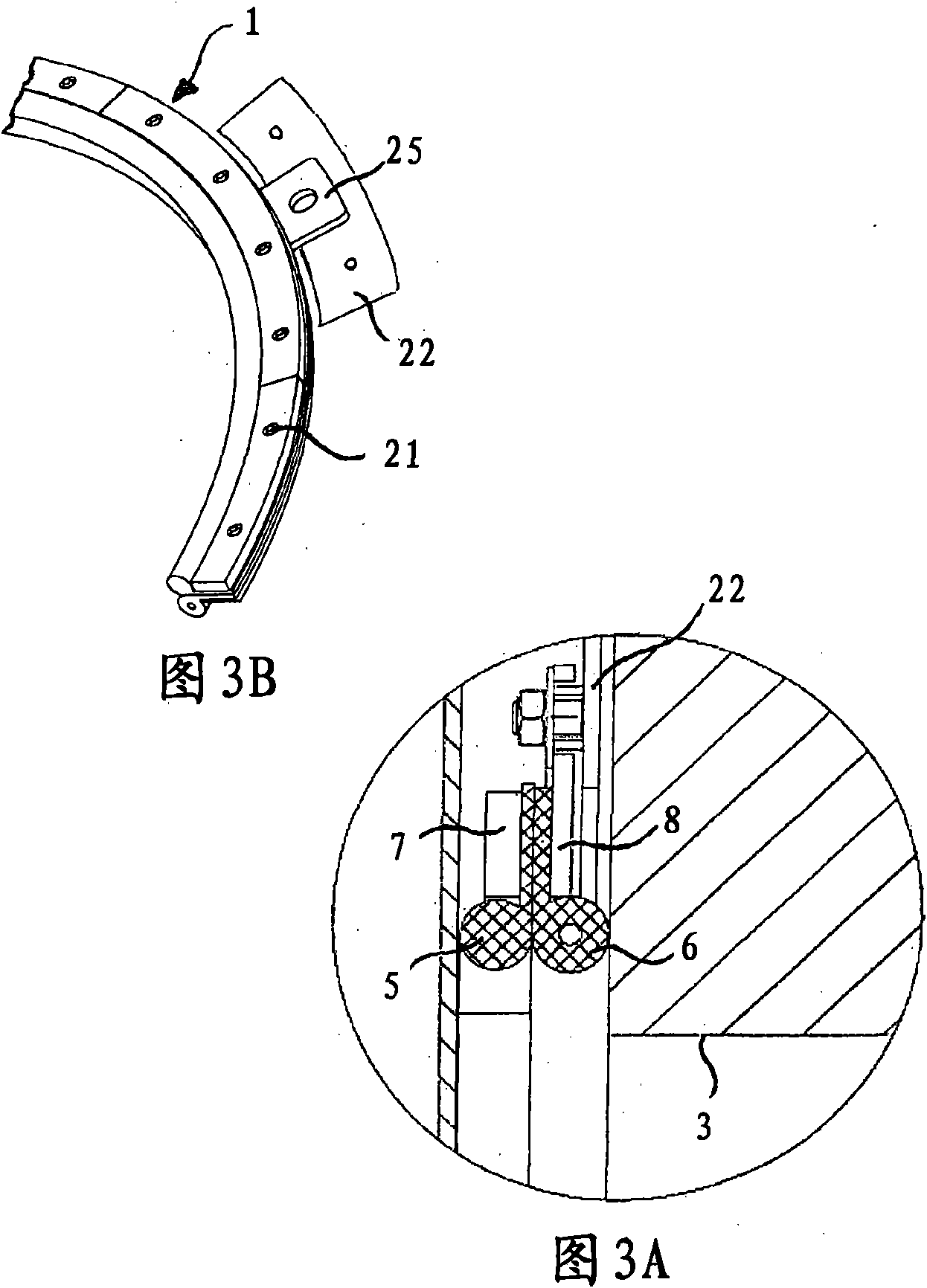 Double side acting sealing ring for valve device