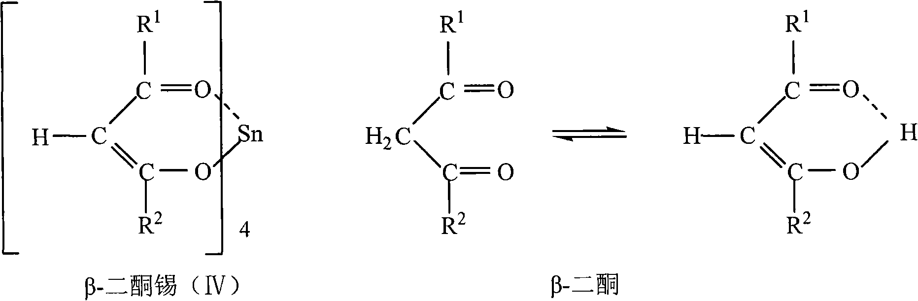 Preparation method of beta-diketone tine (IV) compound