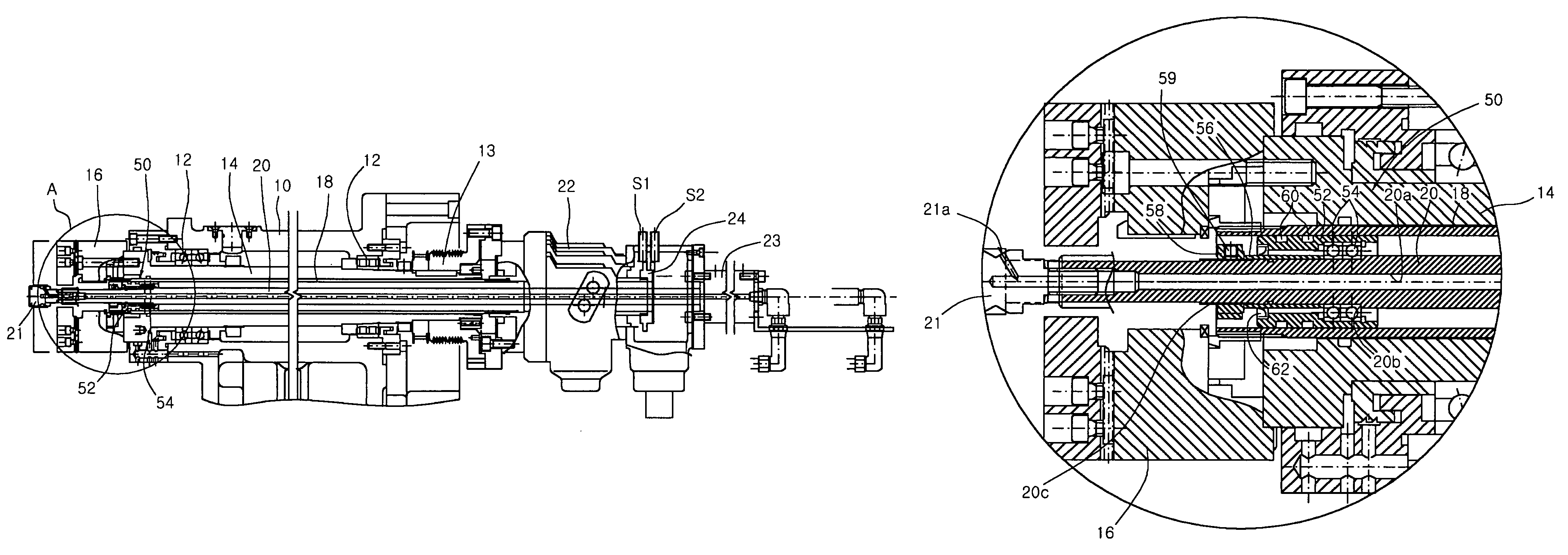 Workpiece ejecting device for a machine tool